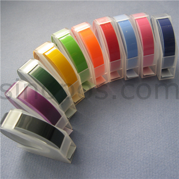 Metallic Tape adhesive 9mm, embossing working with tape writer